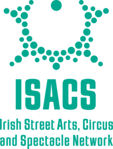 ISACS Network logo Irish Street Art Circus Spectacle